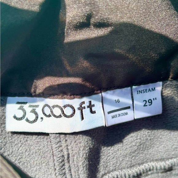 33,000ft Women's Waterproof Hiking Pants Fleece-Lined Snow Pants Size 16 - Picture 8 of 8